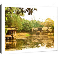 Tea House III  16 x 12" (40.5 X 30.5cm) Canvas Print