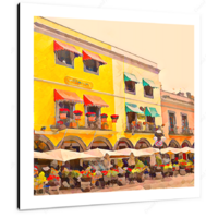 Puebla Town Square II 12 X 12" (30.5 X 30.5cm) Canvas Print