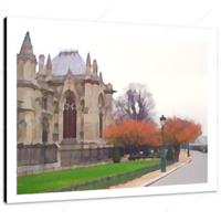 Notre-Dame in Autumn 16 x 12" (40.5 X 30.5cm) Canvas Print