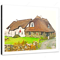 Country Cottage I 16 x 12" (40.5 X 30.5cm) Canvas Print