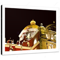 Cathedral of Puebla 16 x 12" (40.5 X 30.5cm) Canvas Print