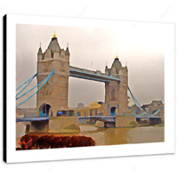 Tower Bridge II 16 x 12" (40.5 X 30.5cm) Canvas Print