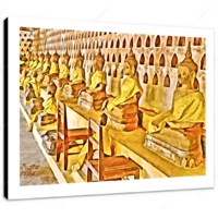 Seated Buddha I 16 x 12" (40.5 X 30.5cm) Canvas Print