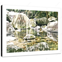 Rainforest Pool I 16 x 12" (40.5 X 30.5cm) Canvas Print