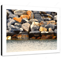 Seawall I 16 x 12" (40.5 X 30.5cm) Canvas Print