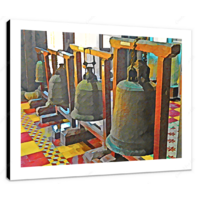 Temple Bells 16 x 12" (40.5 X 30.5cm) Canvas Print