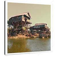 Kampong Phluk VI 12 X 12" (30.5 X 30.5cm) Canvas Print