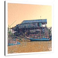 Kampong Phluk X 12 X 12" (30.5 X 30.5cm) Canvas Print