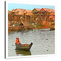 Kampong Phluk XIII 12 X 12" (30.5 X 30.5cm) Canvas Print