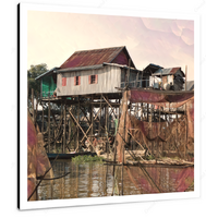 Kampong Phluk XV 12 X 12" (30.5 X 30.5cm) Canvas Print