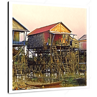 Kampong Phluk XVI 12 X 12" (30.5 X 30.5cm) Canvas Print