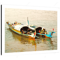 Tonie Sap I 12 X 12" (30.5 X 30.5cm) Canvas Print