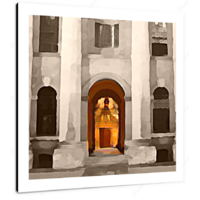 Bodelan Museum Archway 12 X 12" (30.5 X 30.5cm) Canvas Print