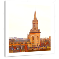 All Saints Church Steeple 12 X 12" (30.5 X 30.5cm) Canvas Print