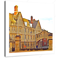 Hertford College, Oxford 12 X 12" (30.5 X 30.5cm) Canvas Print