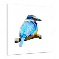 Blue Kingfisher 12 X 12" (30.5 X 30.5cm) Canvas Print