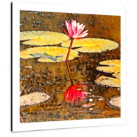 Lotus 12 X 12" (30.5 X 30.5cm) Canvas Print