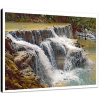 Kuang Si Falls II 12 X 12" (30.5 X 30.5cm) Canvas Print