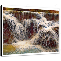 Kuang Si Falls III 12 X 12" (30.5 X 30.5cm) Canvas Print