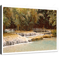 Kuang Si Falls IV 12 X 12" (30.5 X 30.5cm) Canvas Print