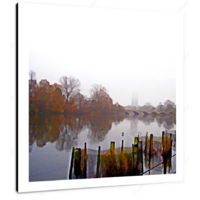 Towards the Serpentine bridge 12 X 12" (30.5 X 30.5cm) Canvas Print