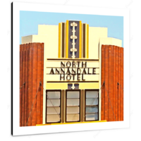 North Annandale Hotel 12 X 12" (30.5 X 30.5cm) Canvas Print