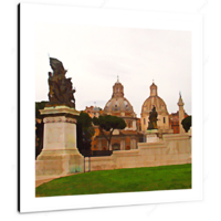 Venice Domes 12 X 12" (30.5 X 30.5cm) Canvas Print