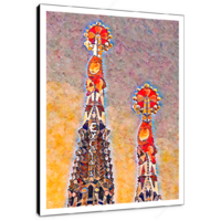 Sagrada Familia Spires 12 x 16" (30.5 X 40.5cm) Canvas Print