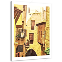 Off Los Ramblas 12 x 16" (30.5 X 40.5cm) Canvas Print