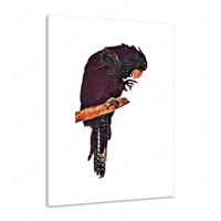 Black Cockatoo 12 X 12" (30.5 X 30.5cm) Canvas Print