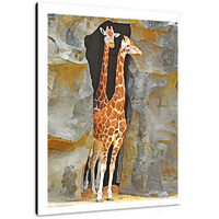 Giraffes I 12 x 16" (30.5 X 40.5cm) Canvas Print