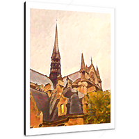 Notre Damme 12 x 16" (30.5 X 40.5cm) Canvas Print