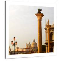 Pillars of Venice 12 X 12" (30.5 X 30.5cm) Canvas Print